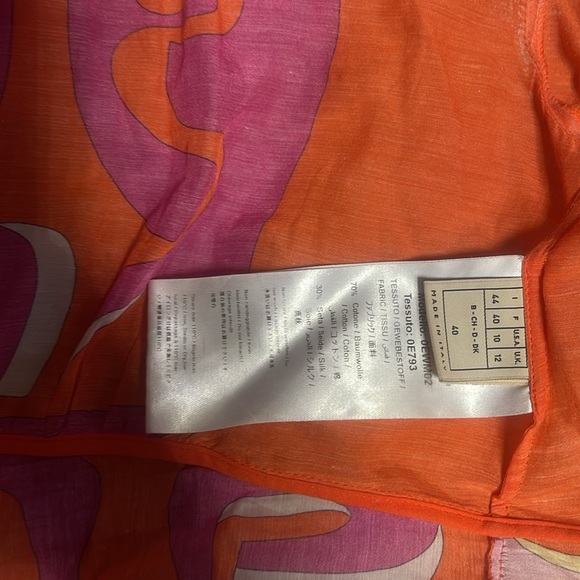 Emilio Pucci Authentic Shirt Size 40 - Picture 3 of 3